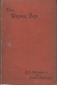 Book Cover Art for The Wrong Box by Robert Louis Stevenson