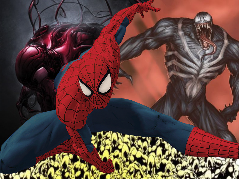 On the 12th day of Christmas"Spider-man, Venom and Carnage Wallpaper.