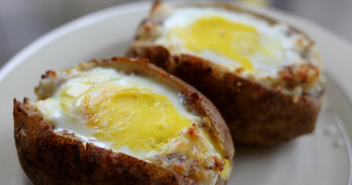 On My Menu Baked Potato Eggs