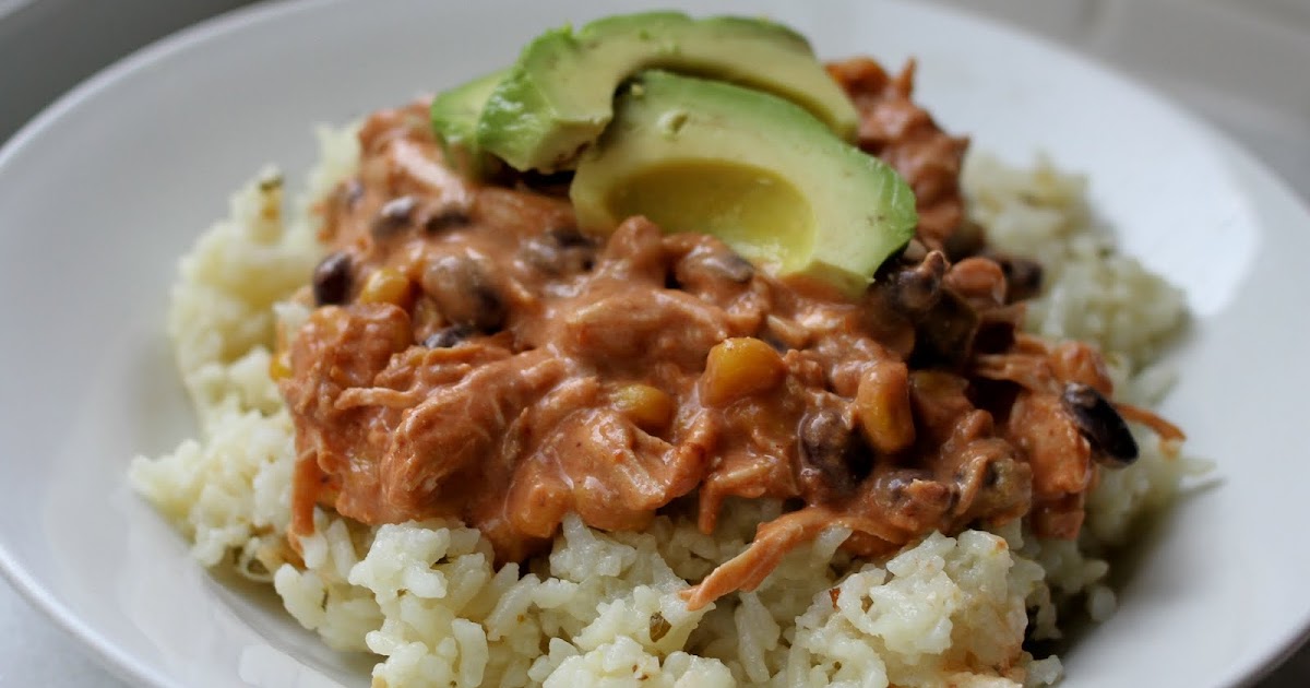 On My Menu Crock Pot Chicken, Black Beans and Cream Cheese