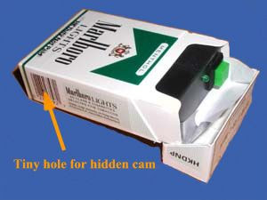 Wireless Color Camera hidden in Cigarette Pack