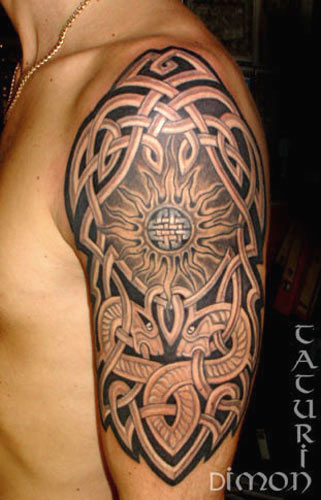 Cross Tattoo Designs With Banner. tribal celtic tattoo designs
