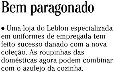 nota publicada no SEGUNDO CADERNO de O GLOBO na coluna GENTE BOA