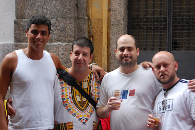 Arthur Mitke, Edu Goldenberg, Leo Bemoreira Boechat e Luiz Antonio Simas, rua do Ouvidor, 08 de dezembro de 2007