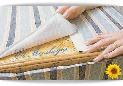 El Minihogar: FORRA TU CESTO PARA LA ROPA
