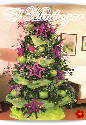 Arbol Decorado Verde Y Plata Arbol Decorado Verde Y Plata