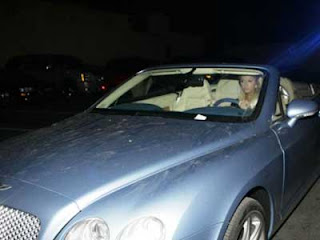 Paris Hilton and the Bentley Paris Hilton car, Bentley
