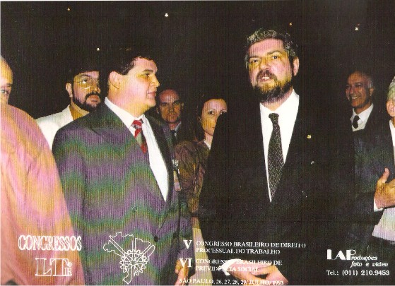 Flávio Madeira com o Ministro da Previdência Antônio Brito