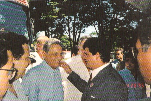 O Presidente Fernando Henrique com o Superintendente do IPREMA Dr. Flávio Madeira