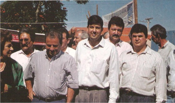 Alisson Paulinelli,  Dr. Jeová Prefeito de Araxá e  Dr. Flávio Madeira Superintendente