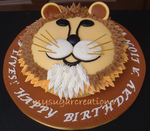 lion kids cake