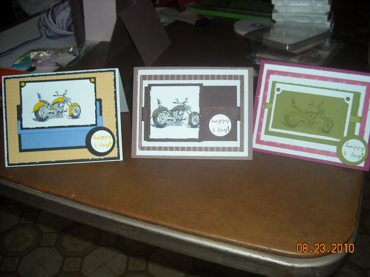 Cards for men, cute motorcylce stamp