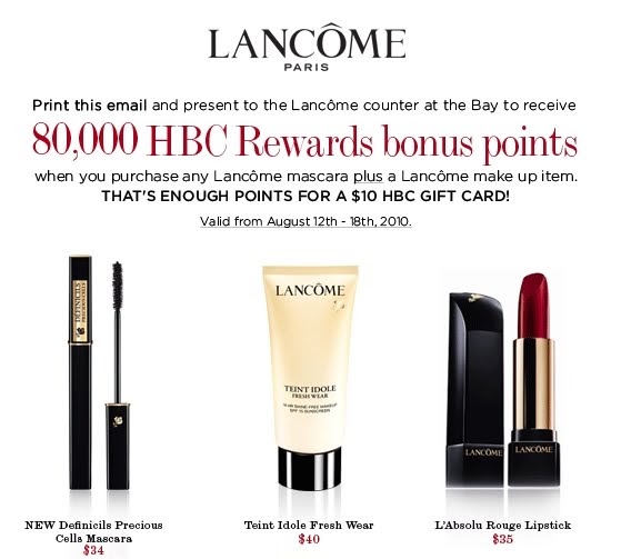 Canadian Daily Deals The Bay Exclusive Offer, 80,000 Bonus