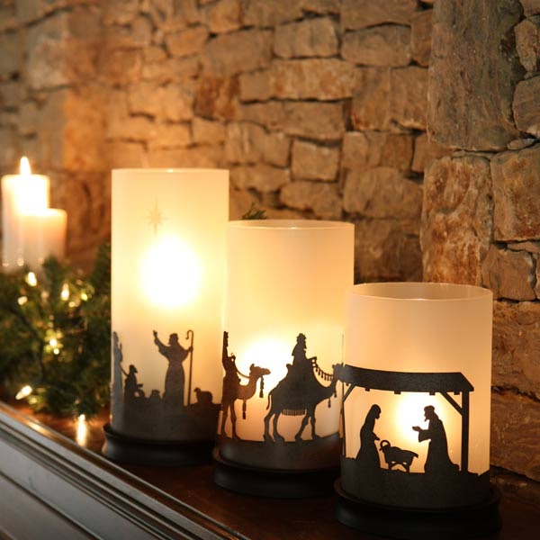 Be Different...Act Normal Nativity Candles