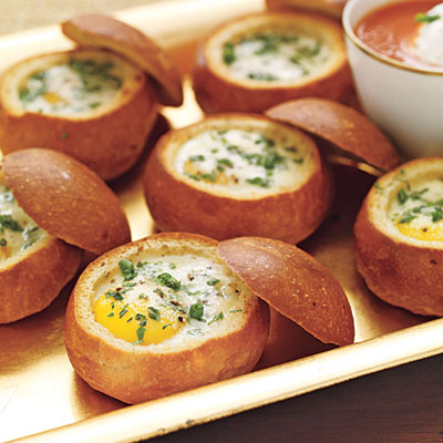 Bread Baked Egg Bowls