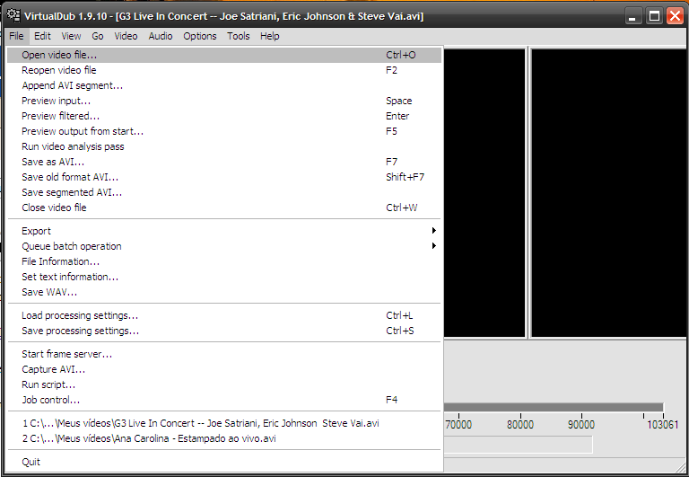 VirtualDub Como tirar o áudio de um vídeo SEU TUTORIAL