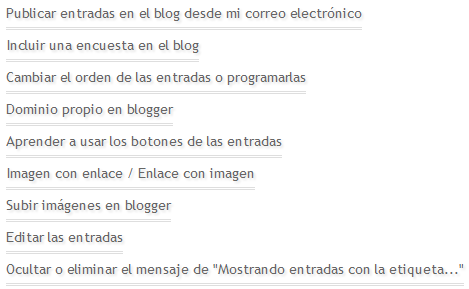 Así aparecerán tus entradas en las páginas de Etiquetas