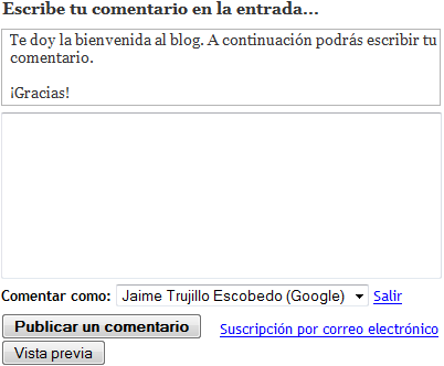 En este caso, el mensaje es el texto enmarcado