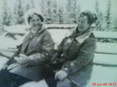 Tante Eva og Mamma på skitur i Tuddal..