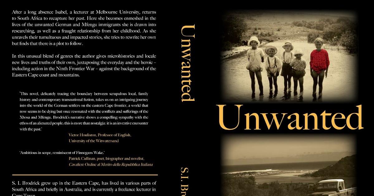 SI Brodrick ‘Unwanted’ a novel based on historical events