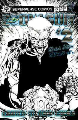 Bart Sears Zoom Suit #2 Sketch Edition cover