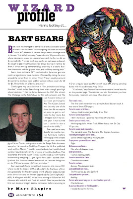 Bart Sears Wizard #54 Profile