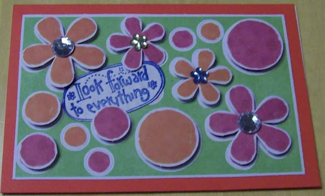 3D flower and circle card