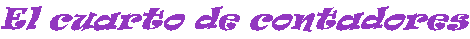 El cuarto de contadores