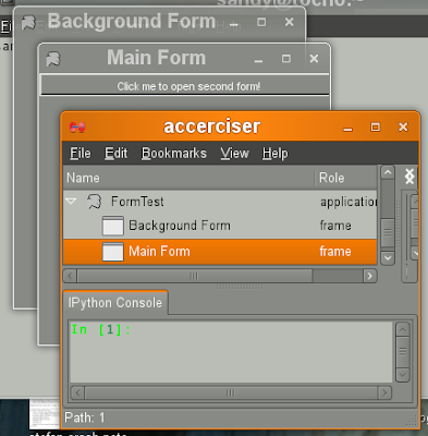 Screenshot of a winforms app showing up in Accerciser!