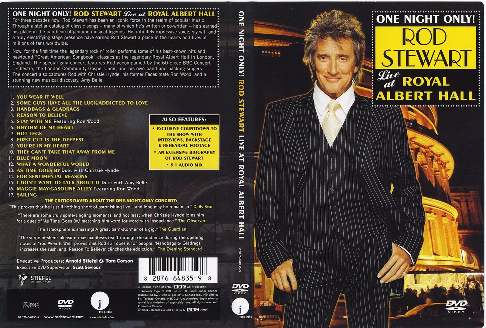 Capas Shows Internacional Rod Stewart One Night Only