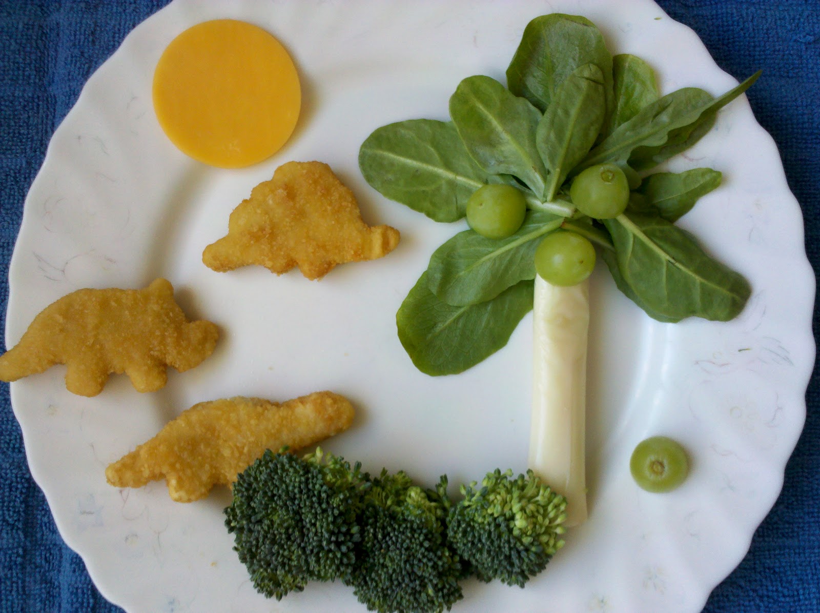 Be Brave, Keep Going Dinosaur Chicken Nugget Foodscape Adventure