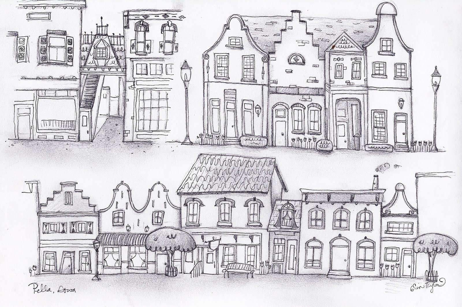 town sketch
