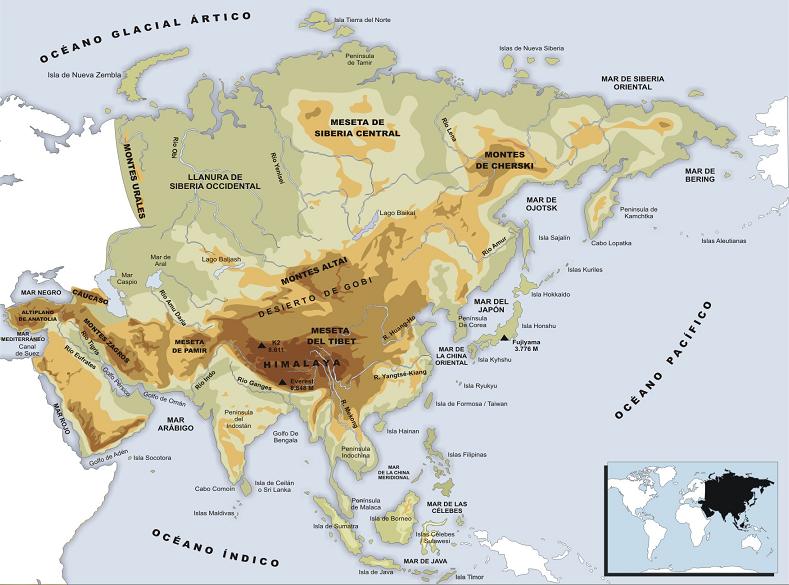 Mapa De Asia Eraselahistoria