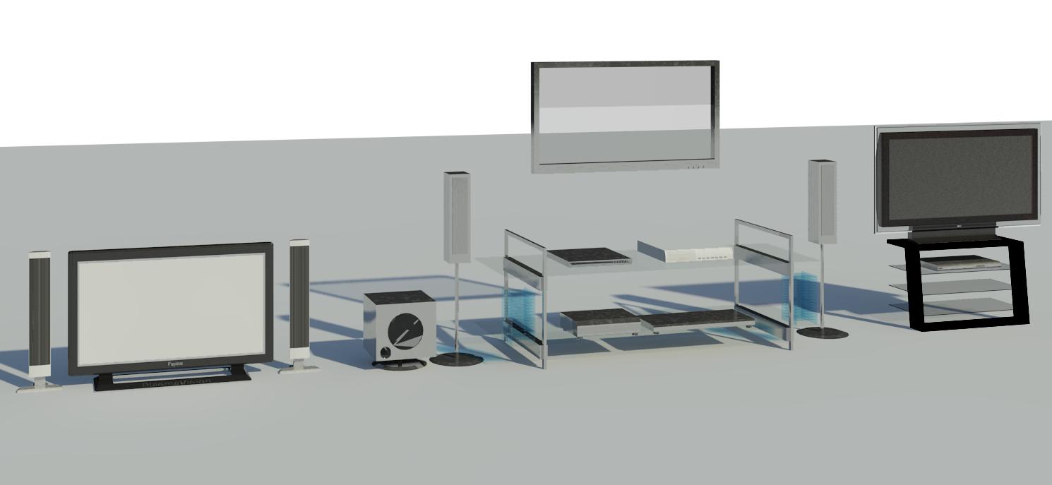 Revit Families for Architecture TV's