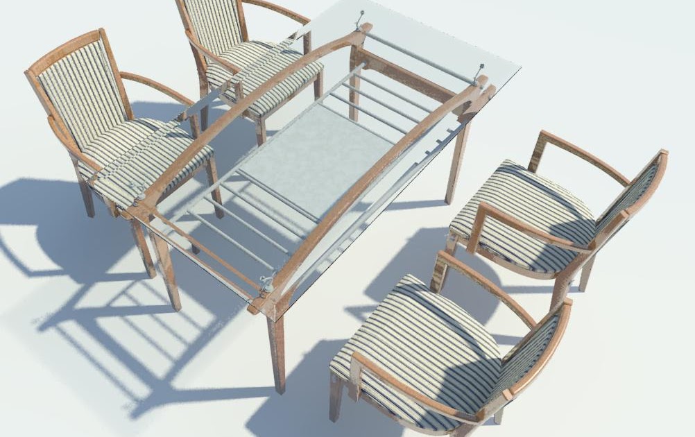 Revit Families for Architecture Table and chairs