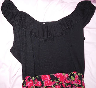 new look 2 in 1 dress detail