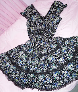 peacocks floral dress