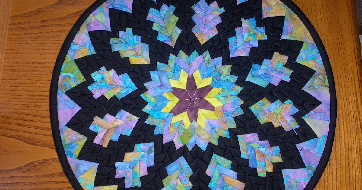 Quilting Folded Rose Window