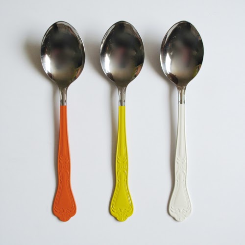 creatively christy Colored Spoons Tutorial