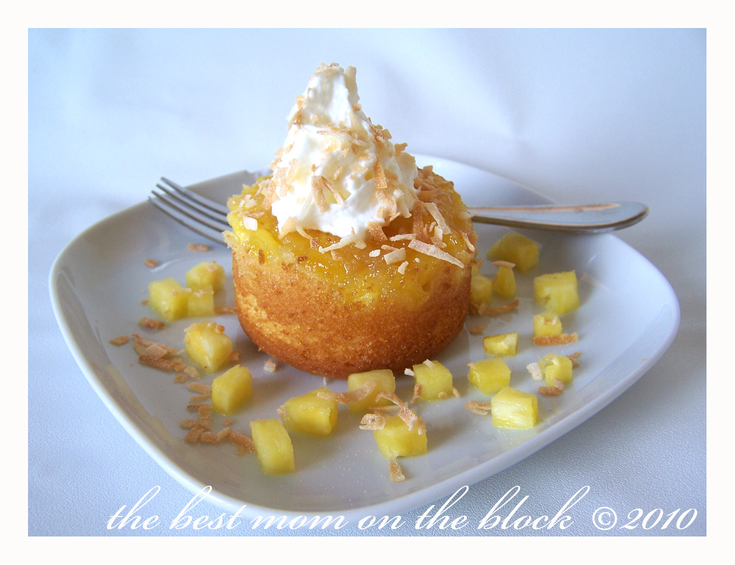 The Best Mom on the Block Coconut Rum Pineapple Upside Down Cake