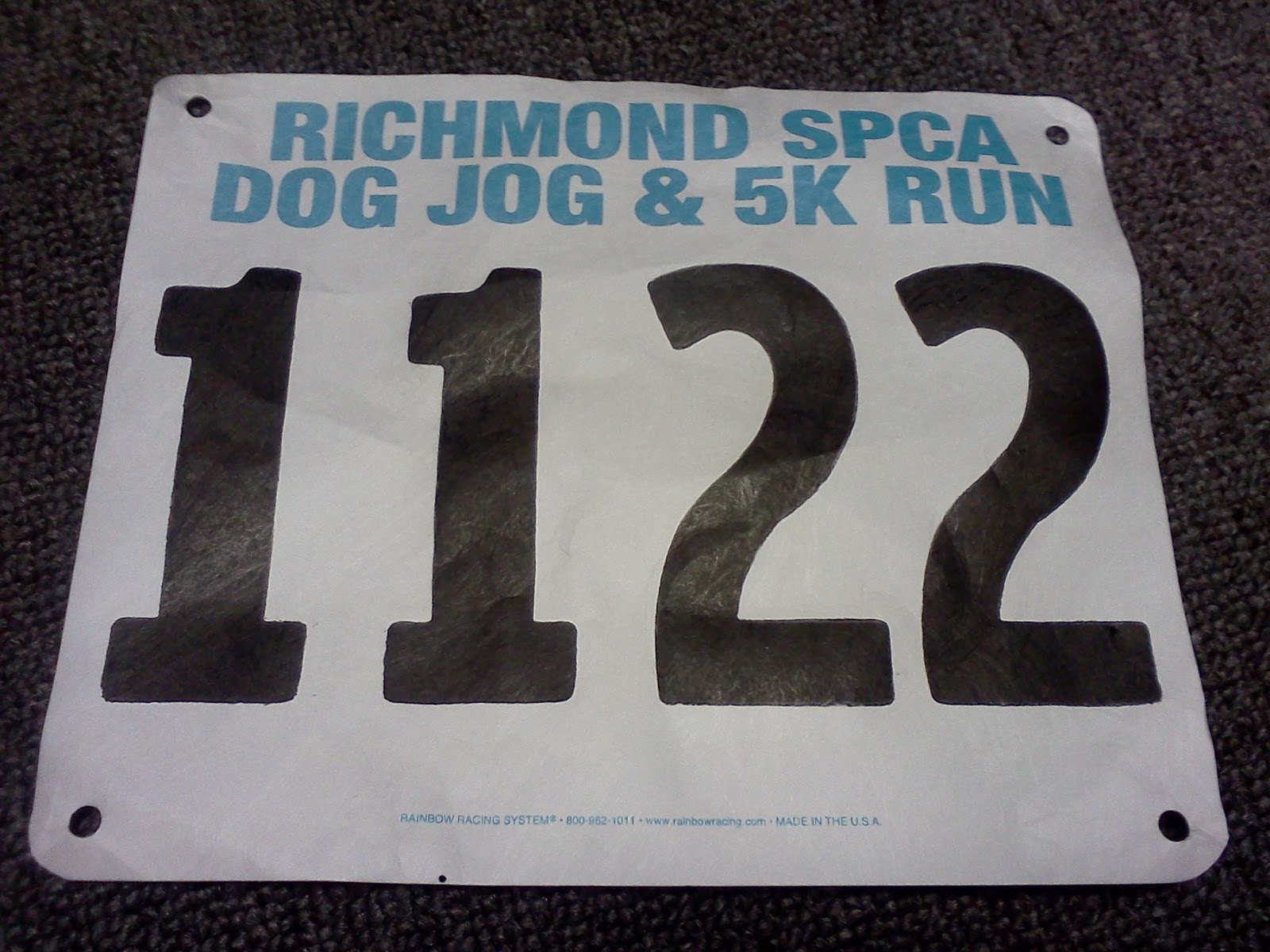 3rd Race: Richmond SPCA Dog Jog and 5k March 20, 2010