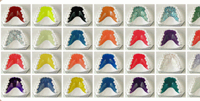 aparelho dentário cores