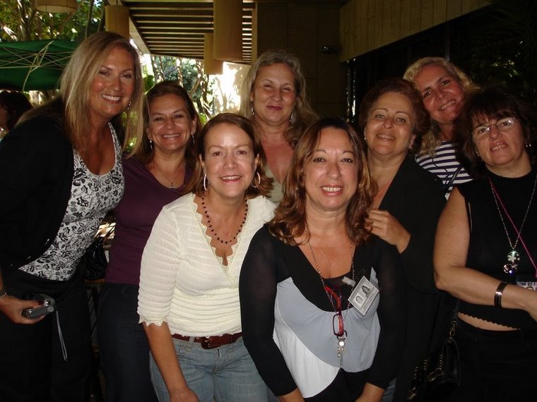 Lucy Burle, Regina Olga, Eliane, Bia Brum, Fernanda, Marcia e Bia