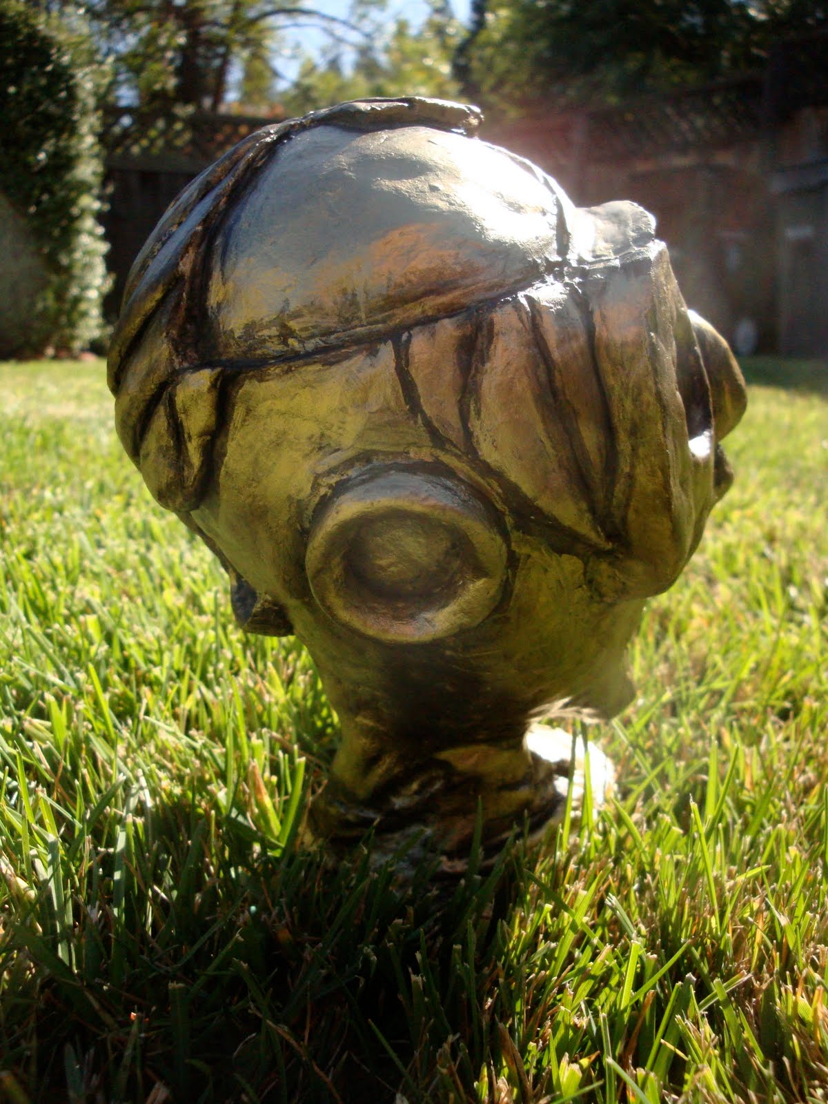 Grant Lin Summer Work_ Airdry Clay Sculpture, Head