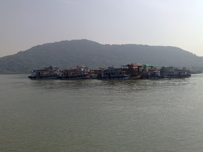 View of Elephanta Jetty from the Boat