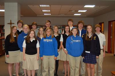 NHS taps 15 new members into Loretto Chapter at Montgomery Catholic 1