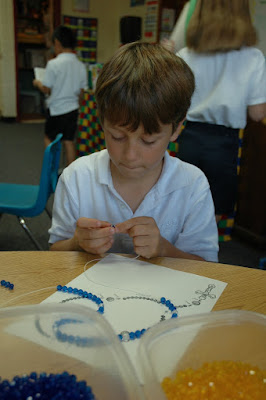 Second Graders Create Rosaries 1