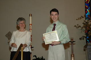 Jacob Weatherly Receives AATF Outstanding Senior in French Award 1