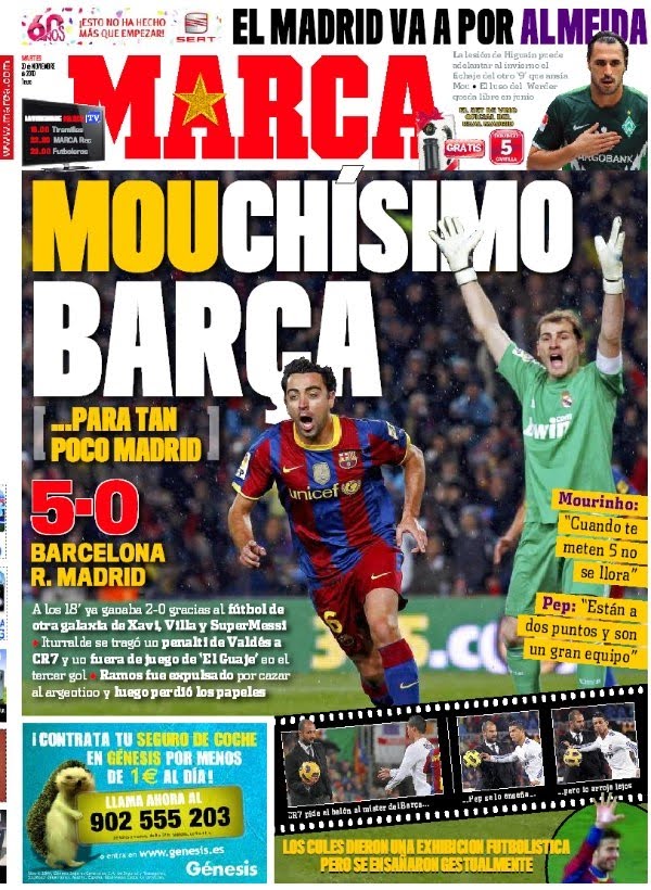 Mouchísimo Barça para tan poco Madrid Mouchísimo Barça para tan poco Madrid