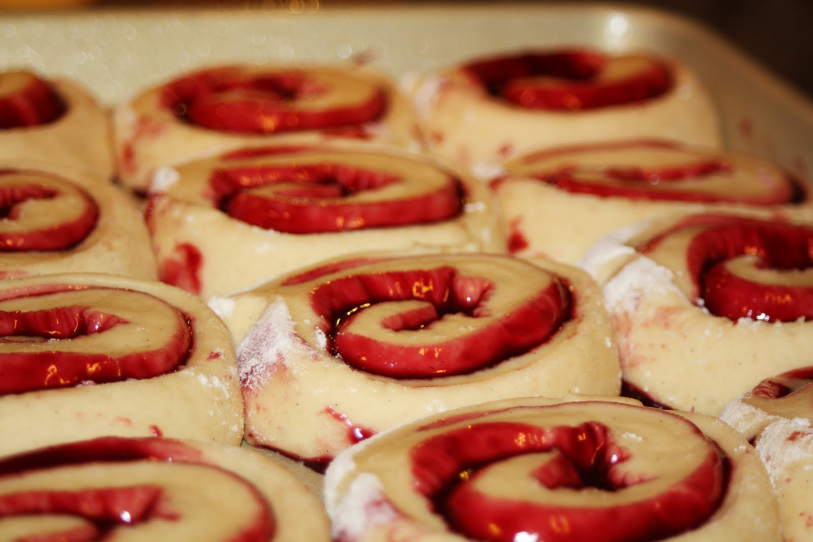 Hopeful Wild CherryRaspberry Cinnamon Rolls